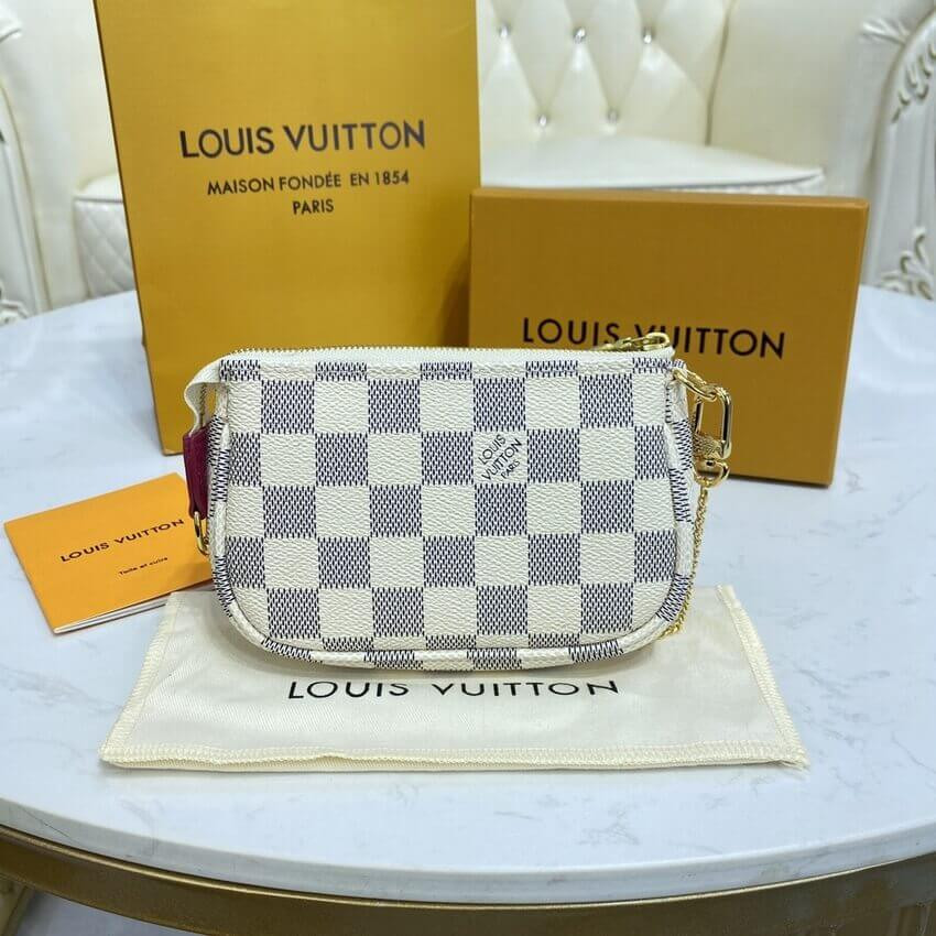 Louis Vuitton Damier Azur Mini Pochette Accessoires N60487