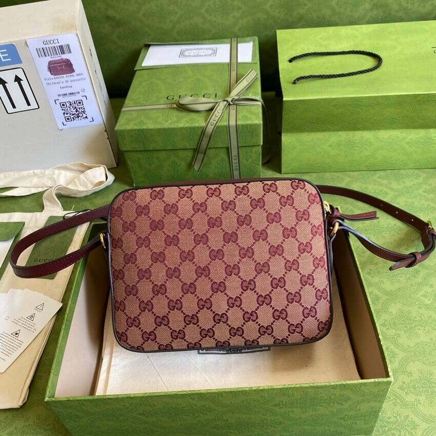 Gucci Horsebit 1955 Small Bag in Burgundy 645454