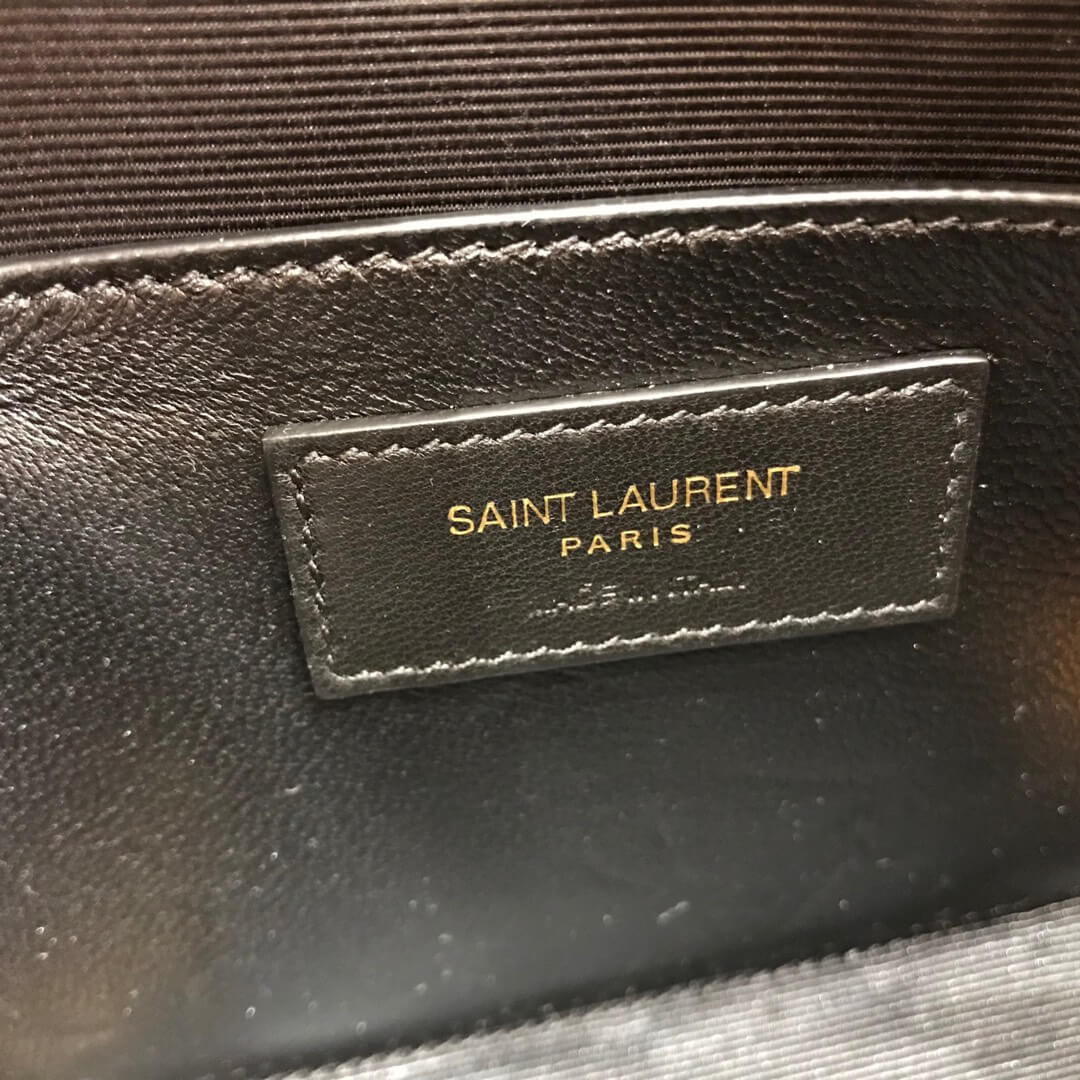 Saint Laurent Monogram Vicky Patent Leather Camera Bag 555052
