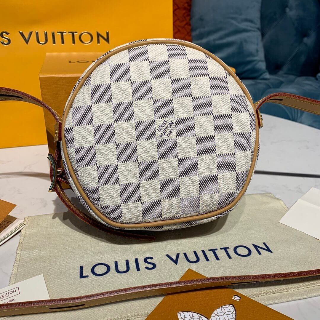 Louis Vuitton Damier Azur Boite Chapeau Souple PM N40333