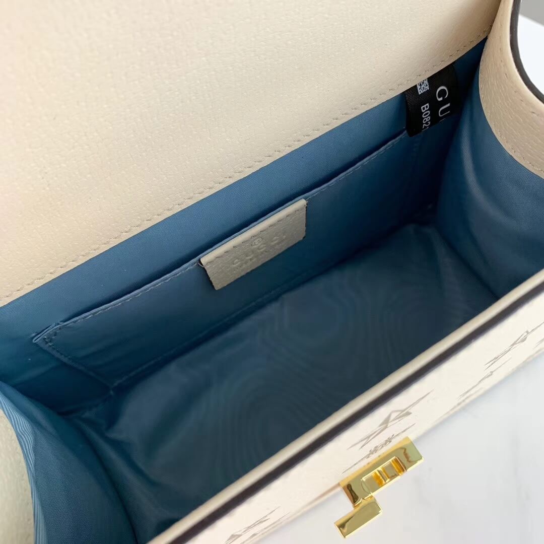 Gucci Sylvie Bee Star Mini Leather Bag 470270