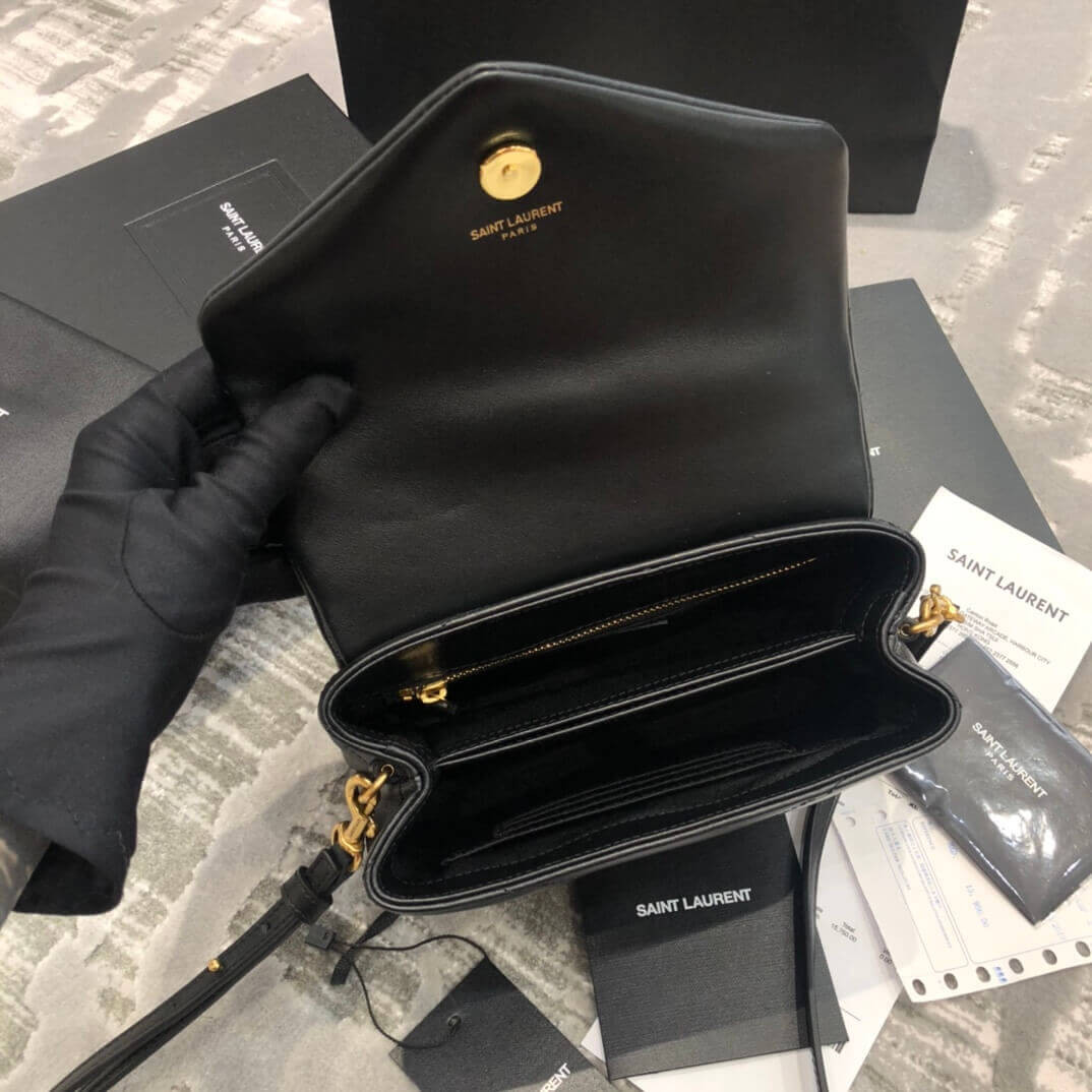 Saint Laurent Loulou Toy Bag In Matelassé Y Leather 467072