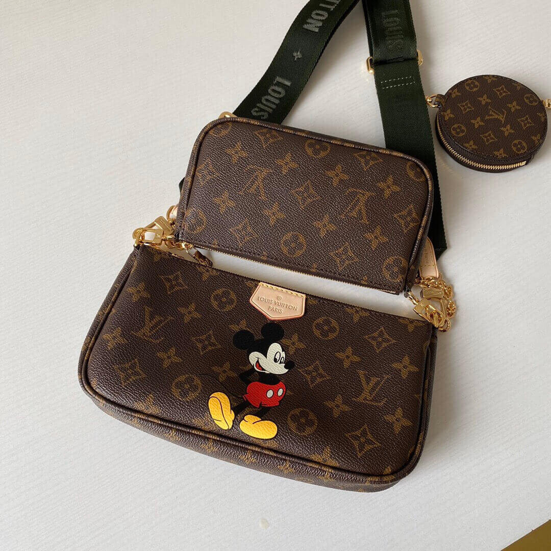 Louis Vuitton Mickey Mouse Print Multi Pochette Accessoires M44813