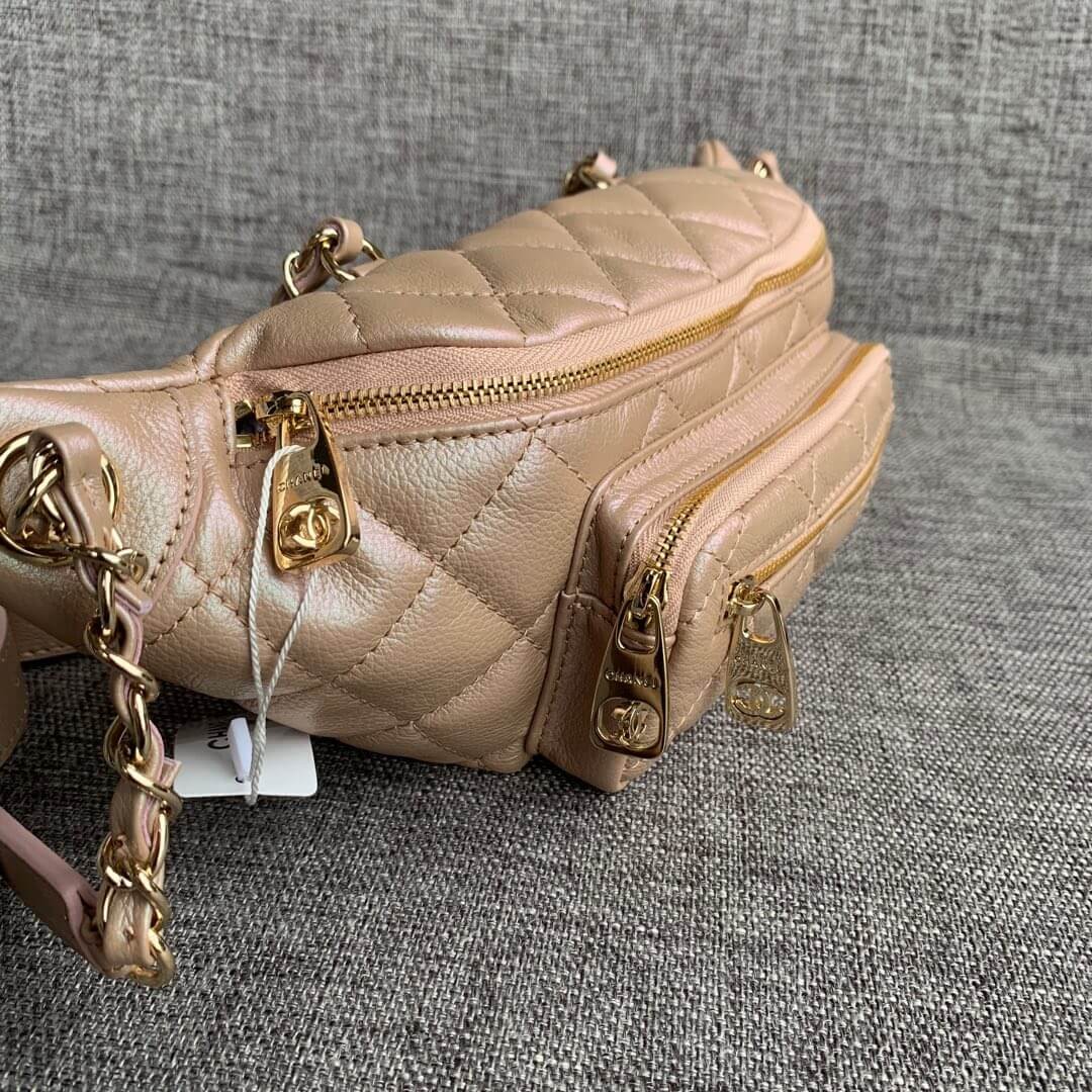 Chanel Quilted Caviar Clafskin Waist Bag AS0556