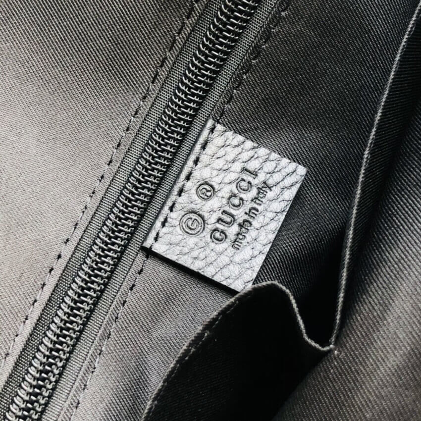 Gucci GG Guccissima Black Medium Nylon Messenger Bag 510334