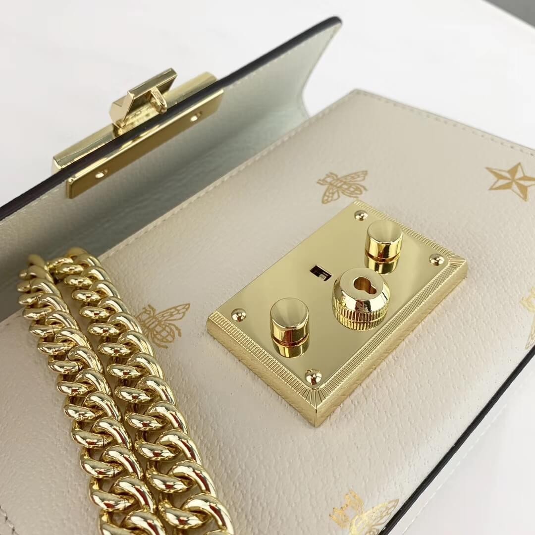 Gucci Padlock Bee Star Small Shoulder Bag 432182