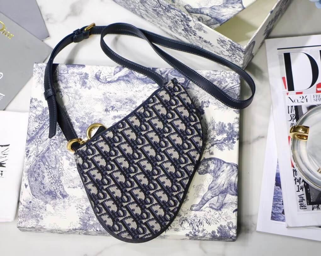 Christian Dior Saddle Oblique Clutch S5642