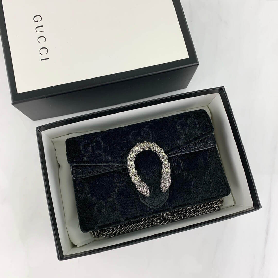 Gucci Dionysus GG Velvet Super Mini Bag 476432