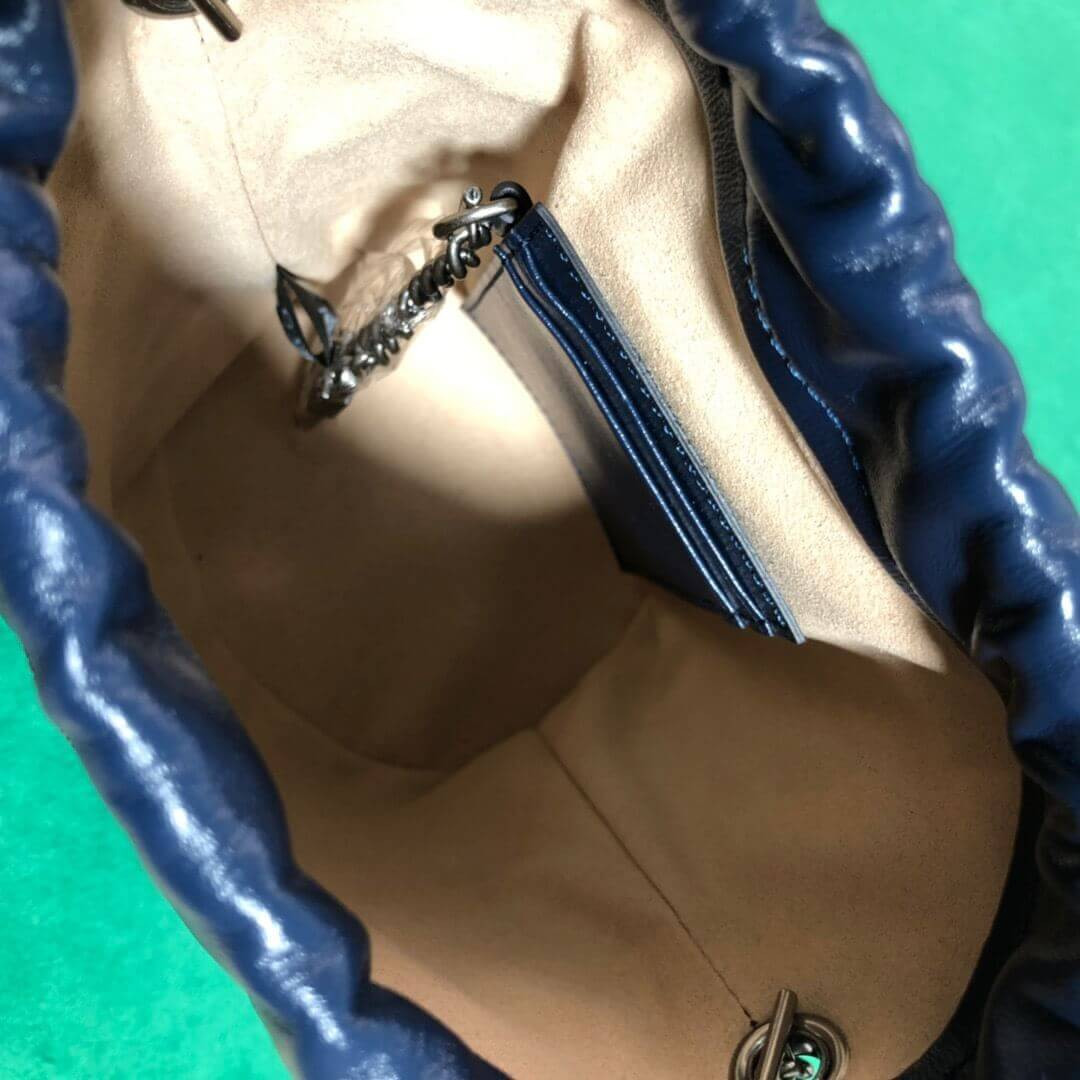 Gucci GG Marmont Mini Bucket Bag 575163 Blue