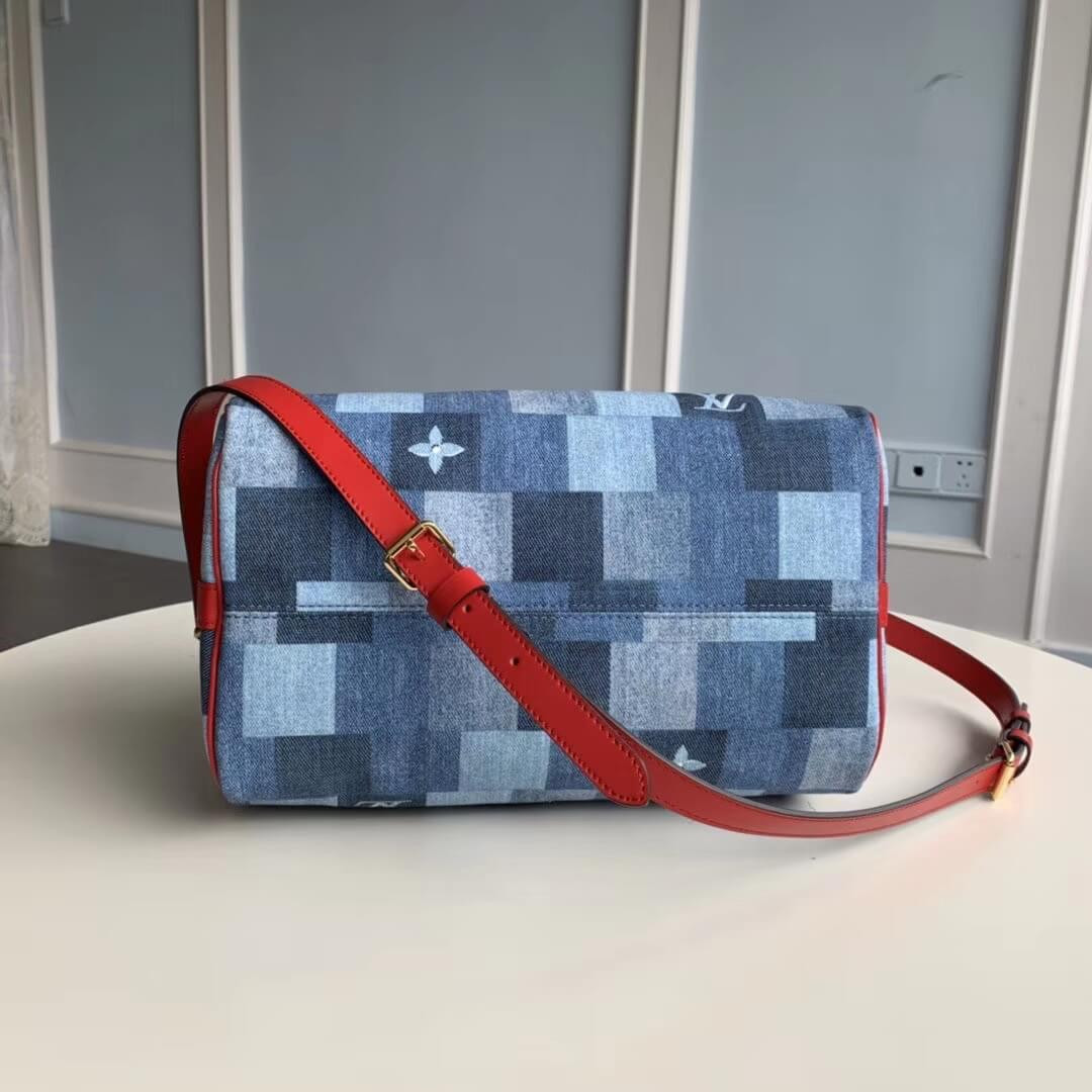 Louis Vuitton Monogram Denim Canvas Speedy Bandoulière 30 M45041