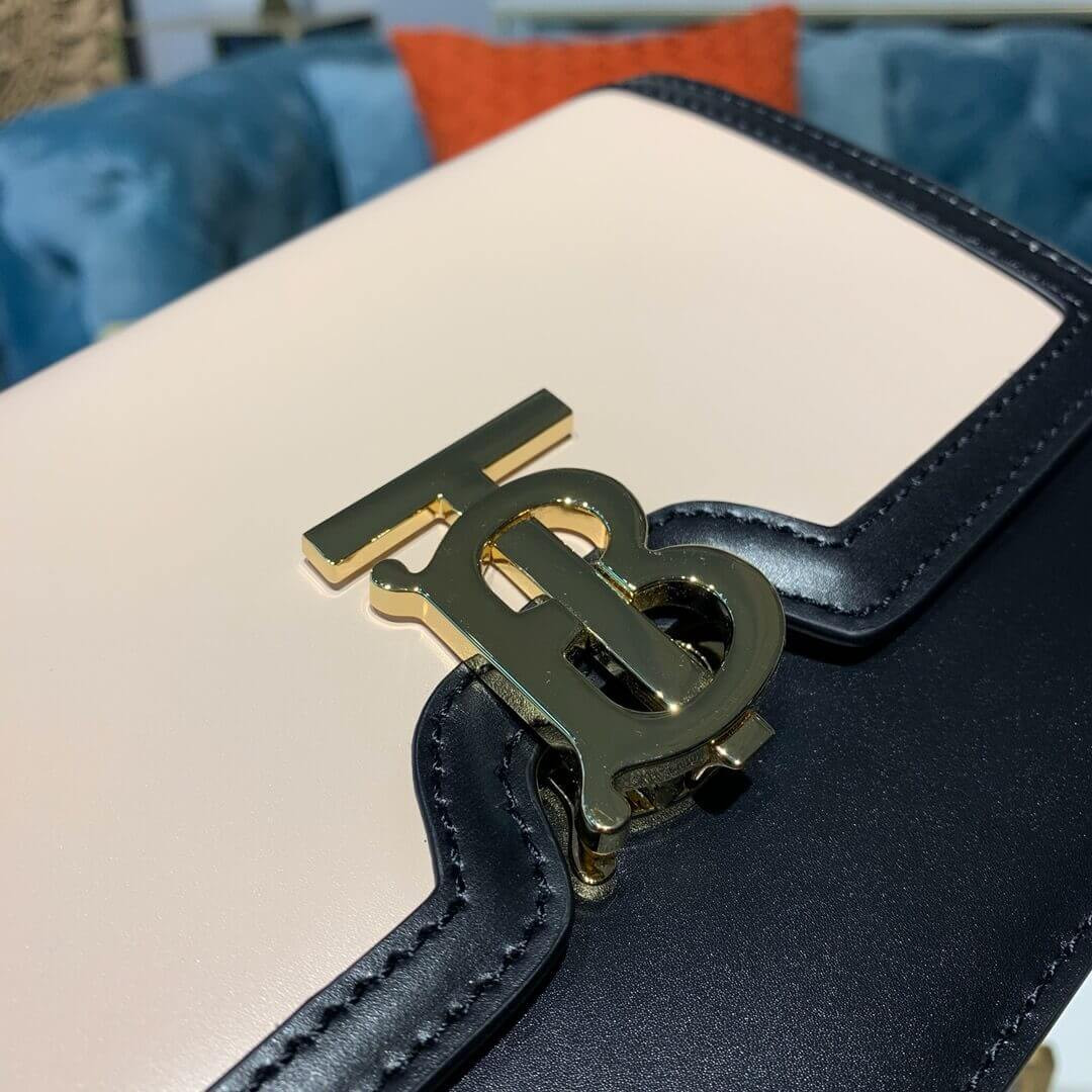 Burberry Small Two-tone Leather TB Bag 80134541