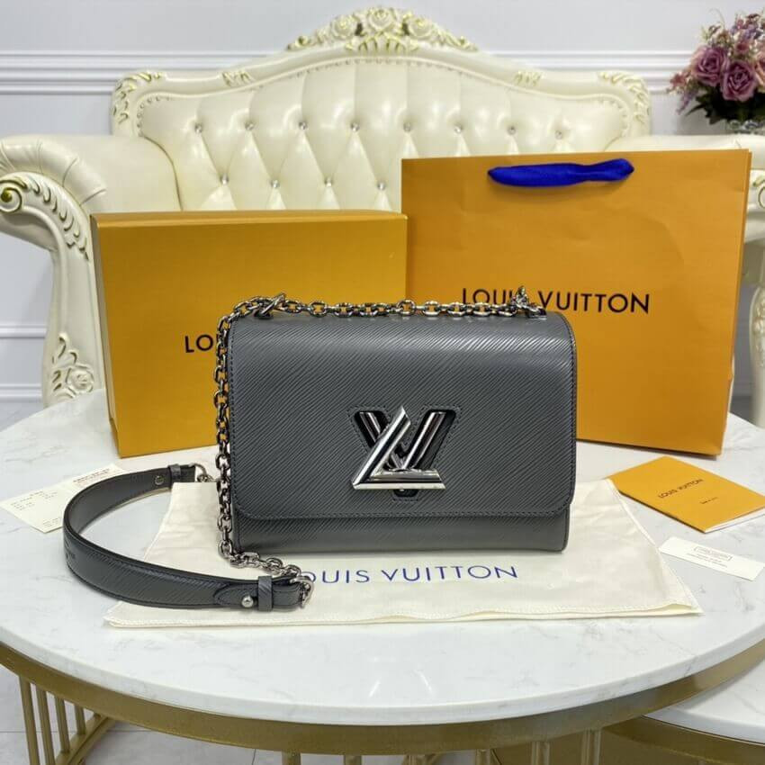 Louis Vuitton Epi Leather Twist MM M56530 Gray