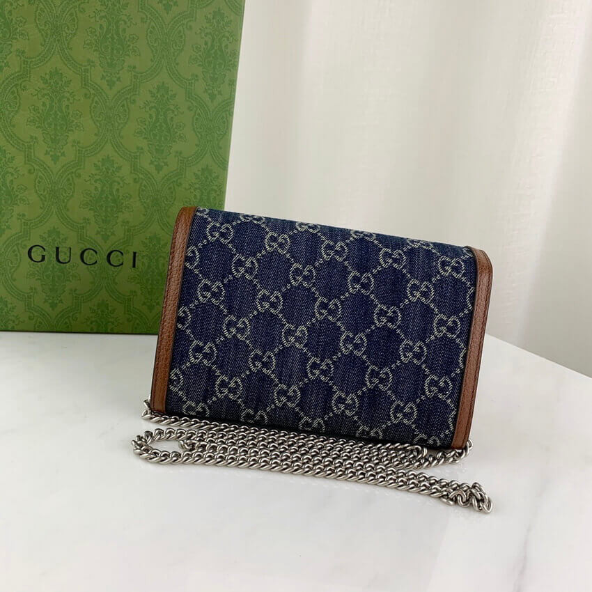 Gucci Denim Dionysus Mini Chain Bag 401231