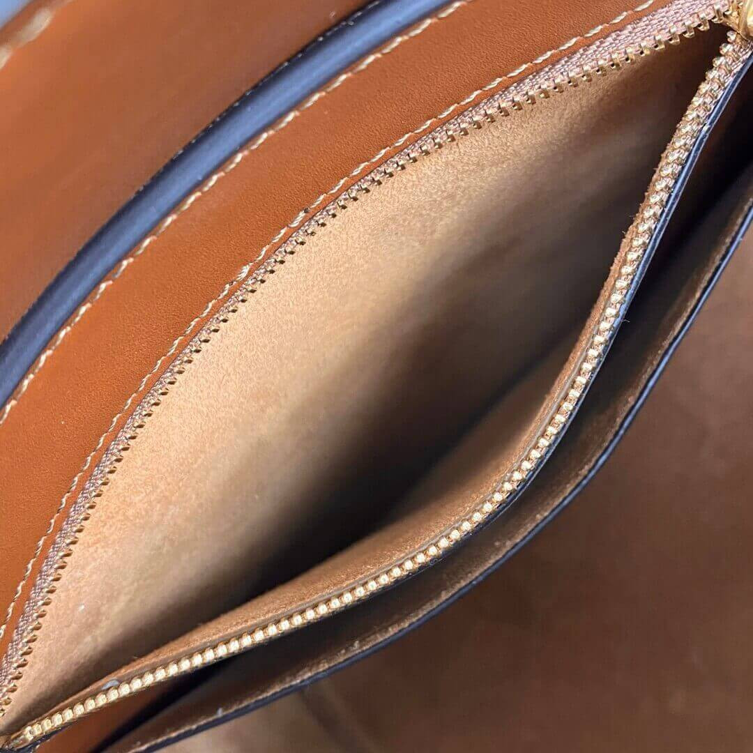 Celine Bucket Maillon Triomphe In Natural Calfskin 193043