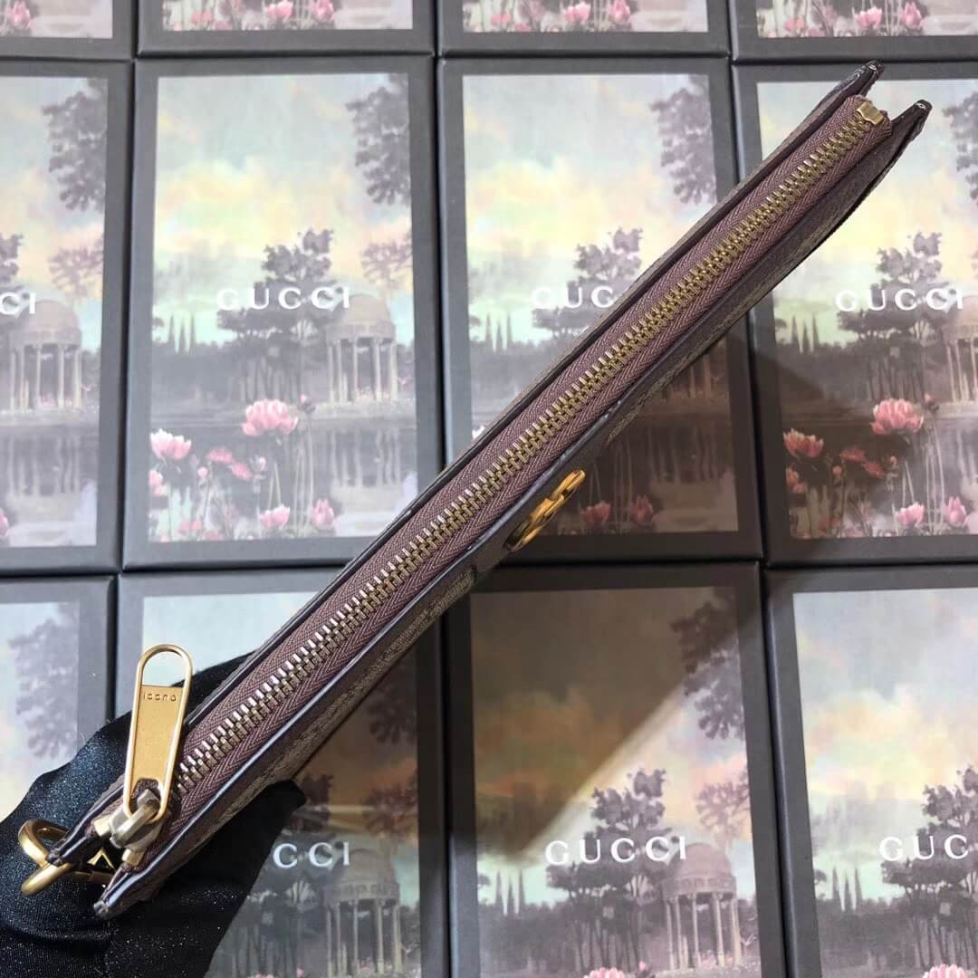 Gucci GG Supreme Pouch With Three Little Pigs 557697