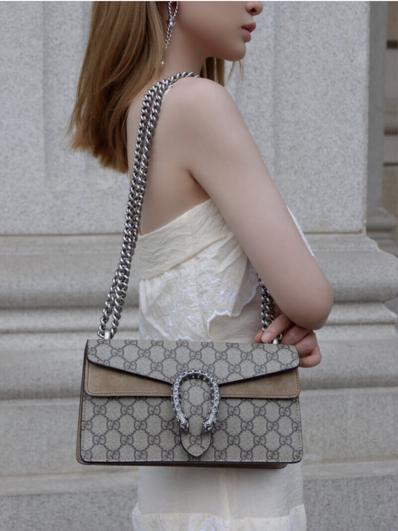 Gucci Dionysus GG Canvas Small Shoulder Bag 499623