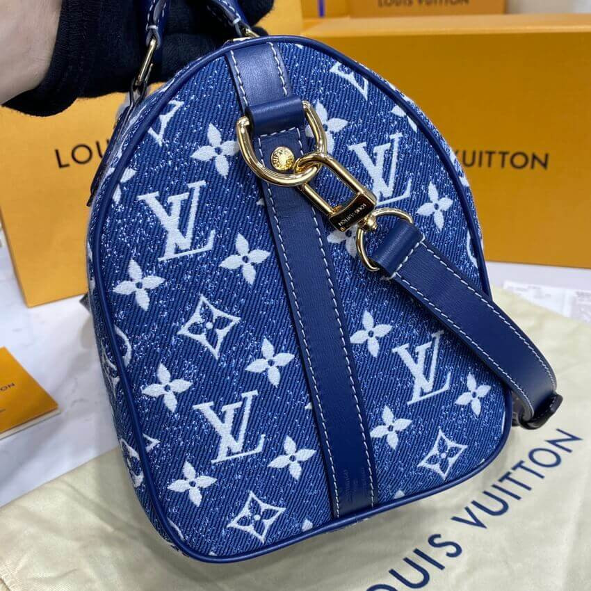 Louis Vuitton Monogram Jacquard Denim Speedy Bandouliere 25 M59609