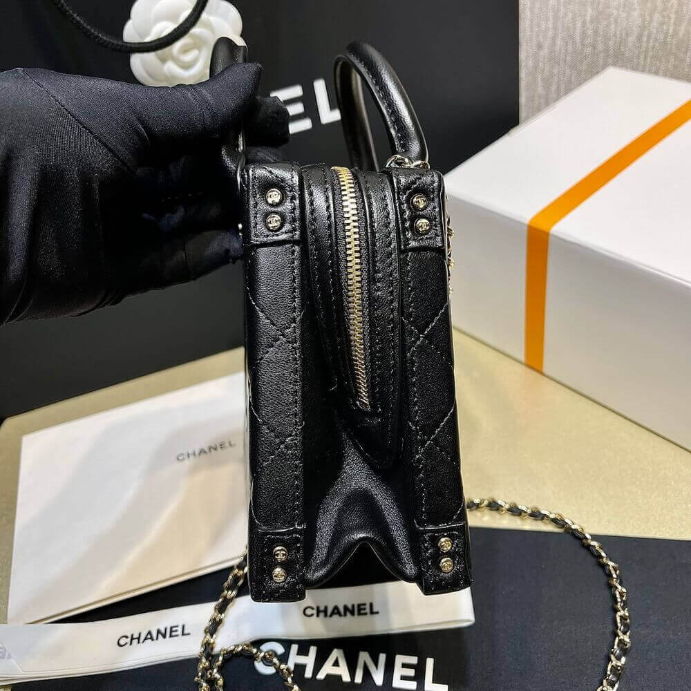Chanel Vanity Case in Calfskin AS3345 Black