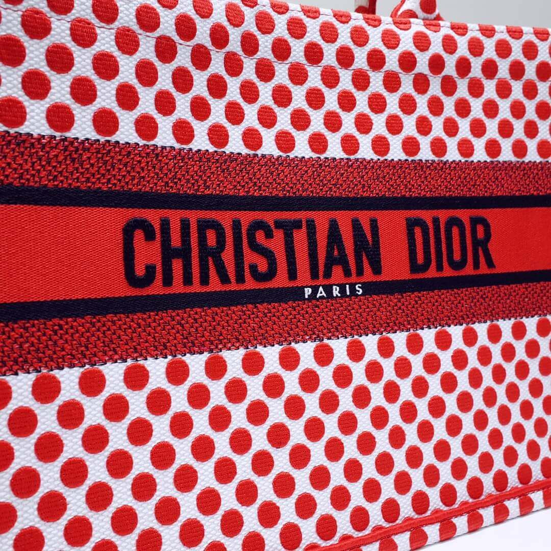 Dior Polkadot Dioramour Small Book Tote Bag M1296