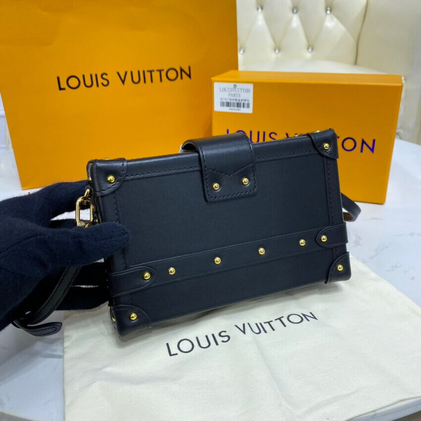 Louis Vuitton Petite Malle Monogram Metal Bag M57817