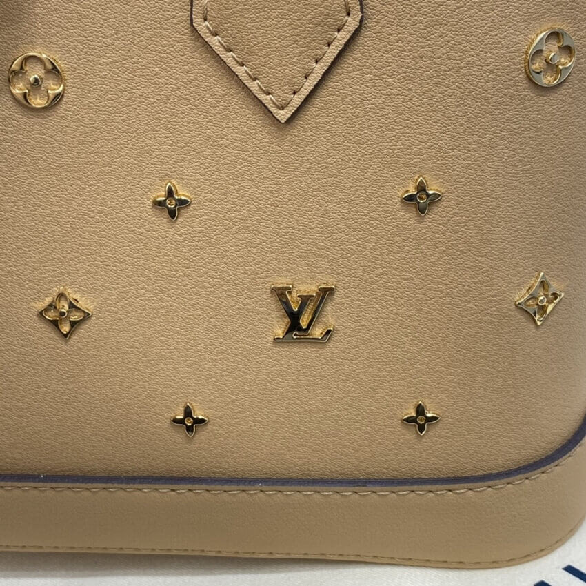 Louis Vuitton Alma BB Monogram Metal in Beige M58638