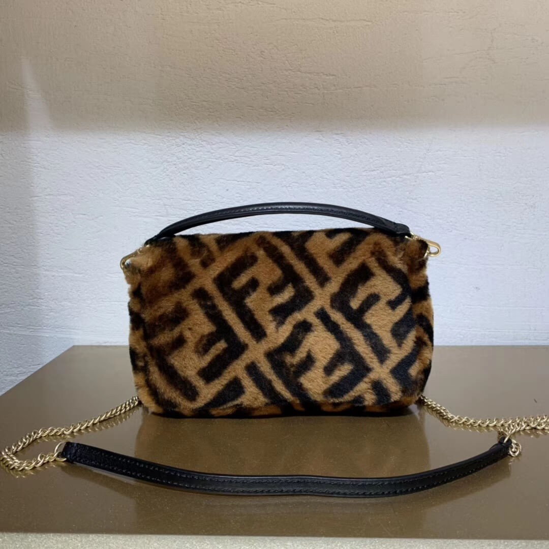 Fendi Sheepskin Mini Baguette Bag 8BS017