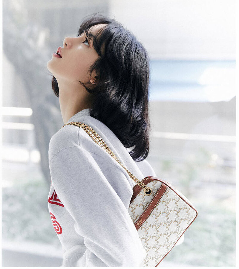 Celine Small Patapans In Triomphe Canvas and Calfskin 196252