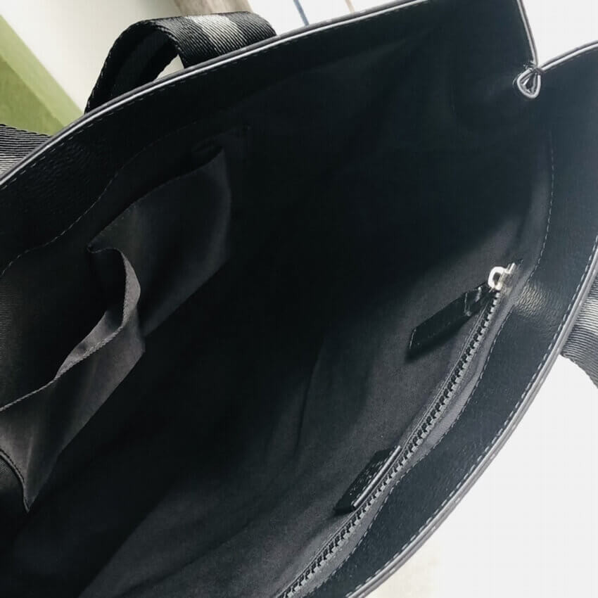 Gucci GG Guccissima Black Nylon Tall Tote Bag 449177