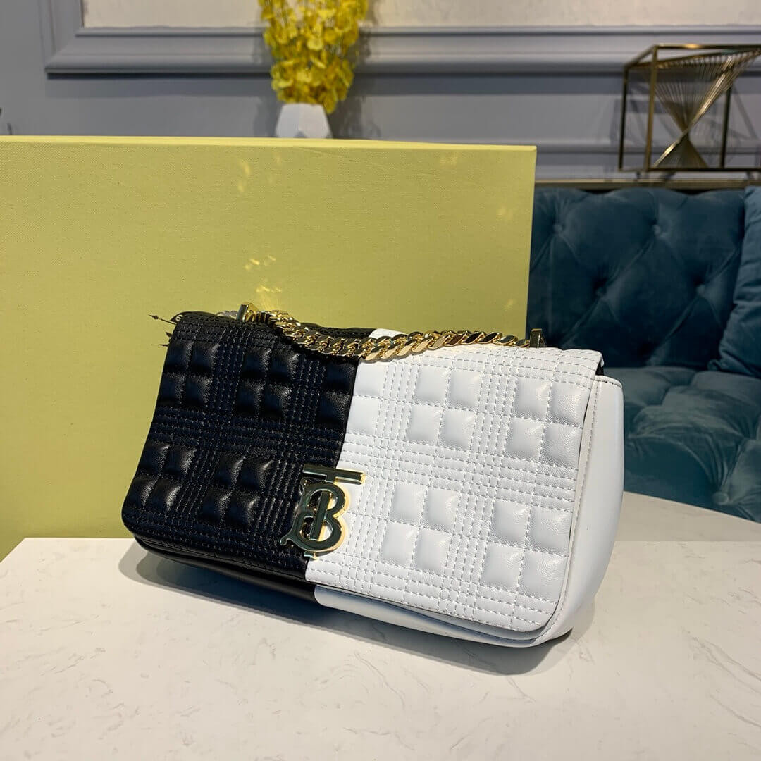 Burberry Small Quilted Two-tone Lambskin Lola Bag 80212091