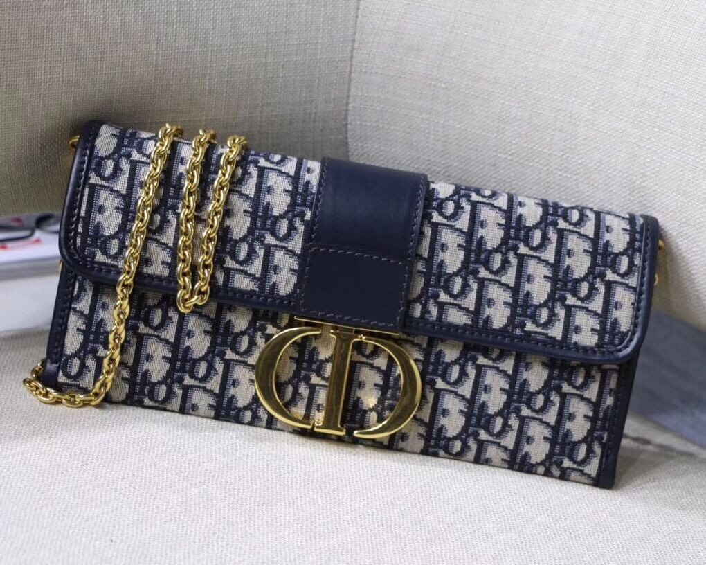 Christian Dior 30 Montaigne Jacquard Canvas Clutch Bag M9206