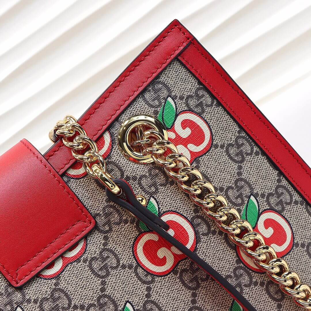 Gucci GG Apple Print Small Shoulder Bag 498156