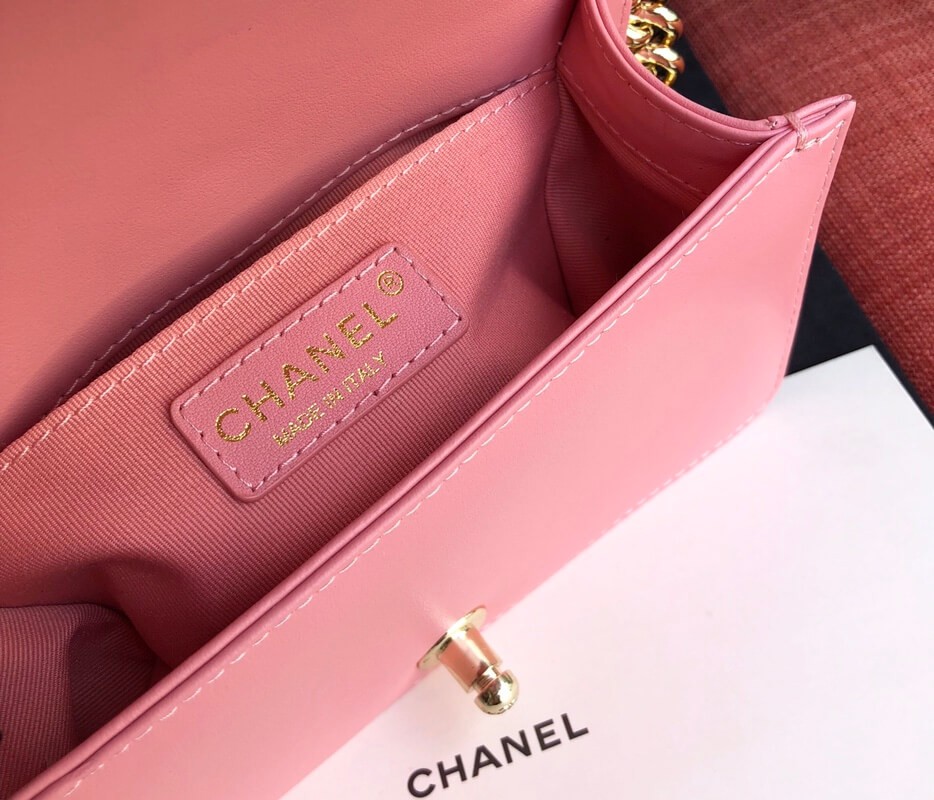 Chanel Imitation Pearls Small Boy Chanel Handbag A67085