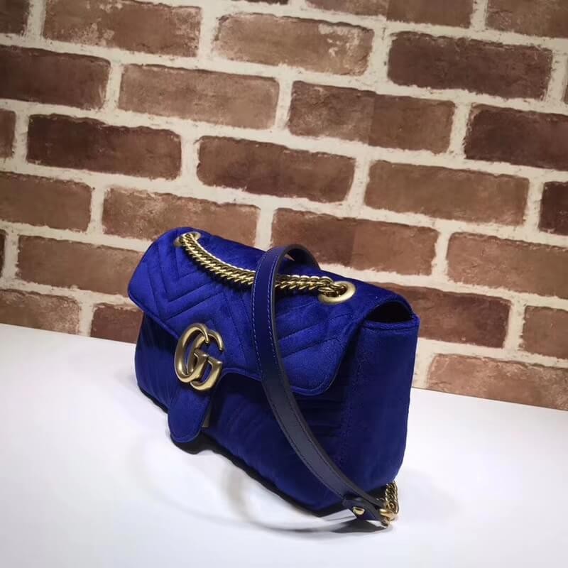 Gucci GG Marmont Velvet Shoulder Bag 443497
