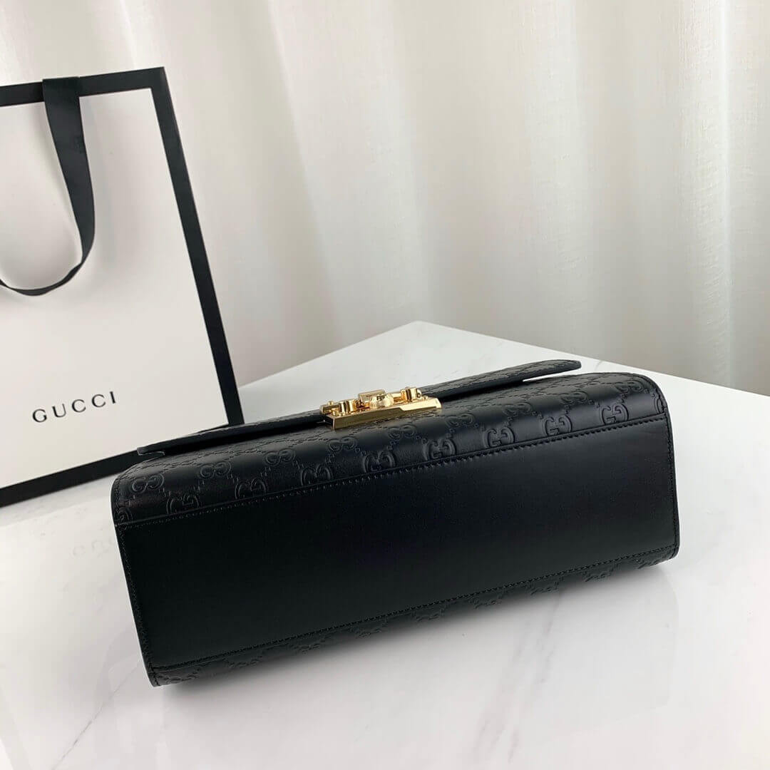 Gucci Padlock Medium Signature GG Shoulder Bag 409486