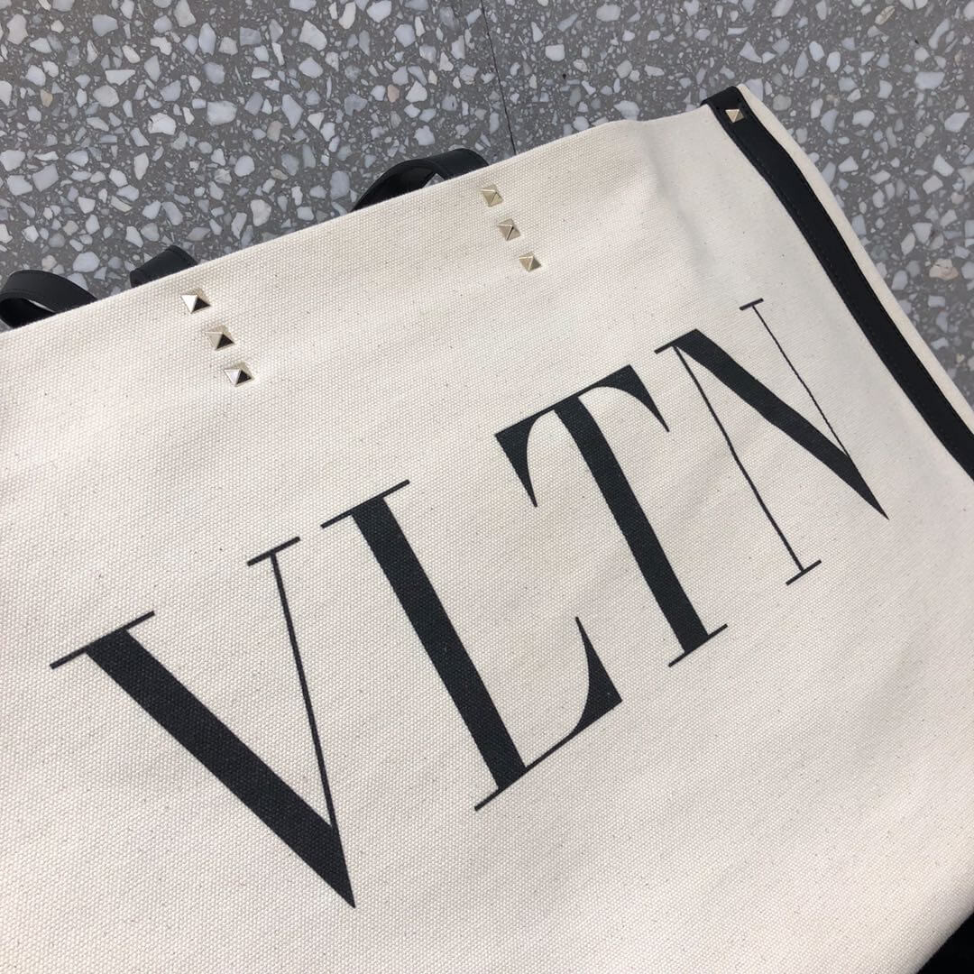 Valentino Garavani VLTN Canvas Shopping Bag 90011