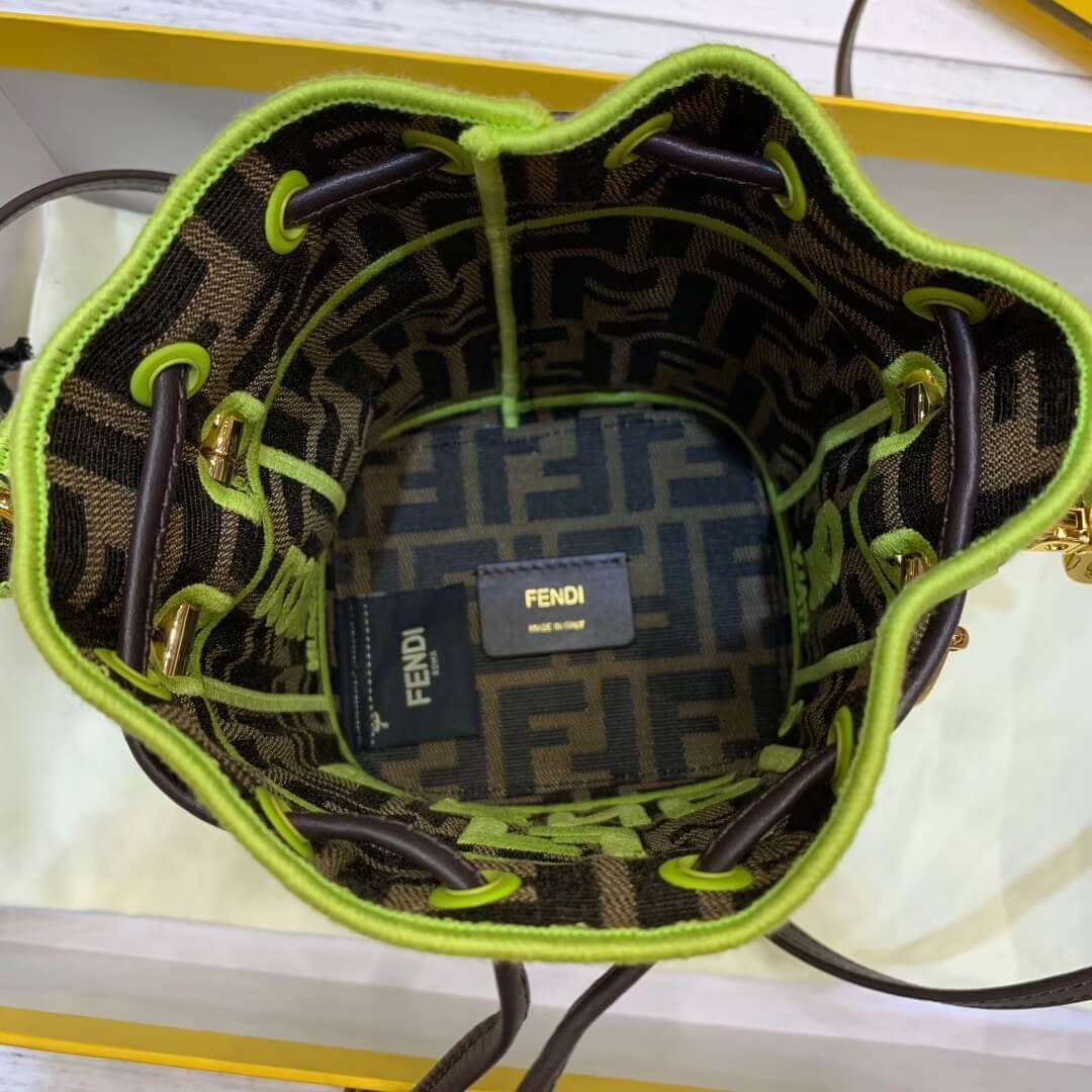 Fendi Mon Tresor Roma Amor Fabric Mini Bag 8BS010