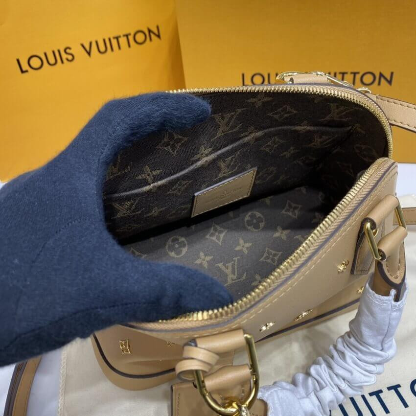 Louis Vuitton Alma BB Monogram Metal in Beige M58638