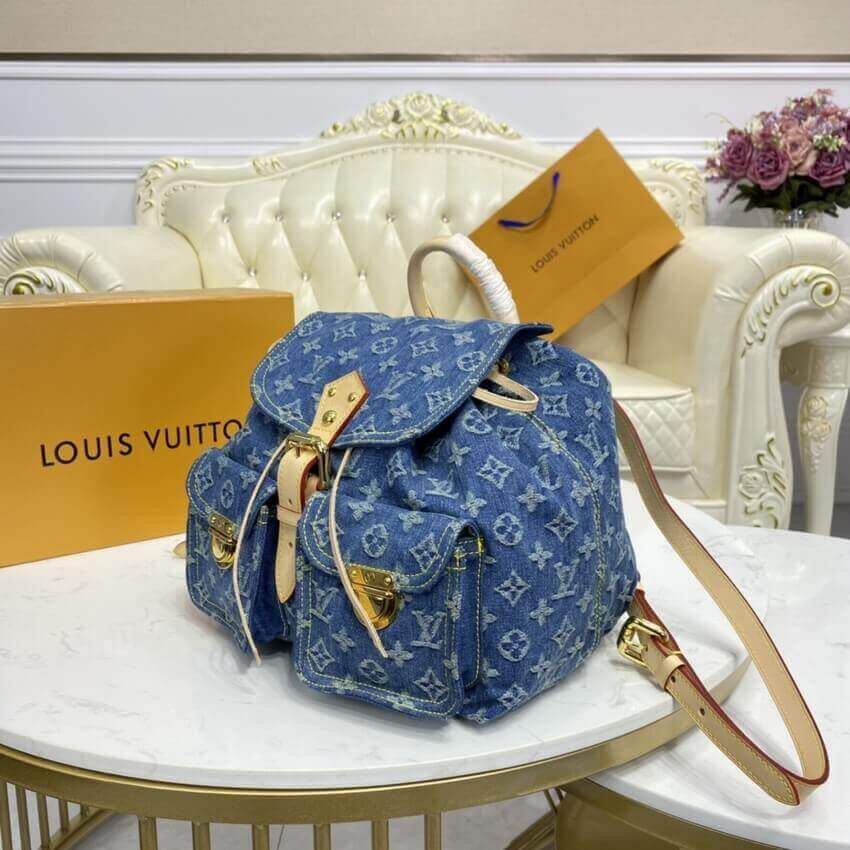 Louis Vuitton Monogram Denim Sac A Dos GM Backpack M95056