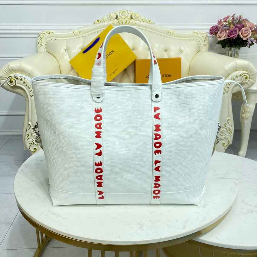 Louis Vuitton x Nigo Tote Journey M59366 White