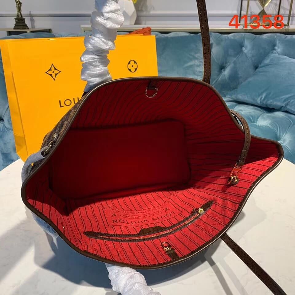 Louis Vuitton Damier Ebene Canvas Neverfull MM N41358