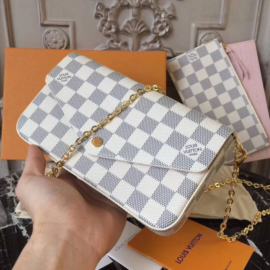 Louis Vuitton Damier Azur Canvas Pochette Felicie N63106