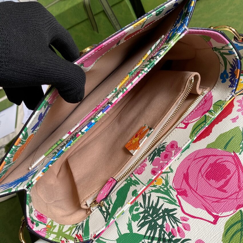 Gucci Horsebit 1955 Small Bag 602204 in Ken Scott Print