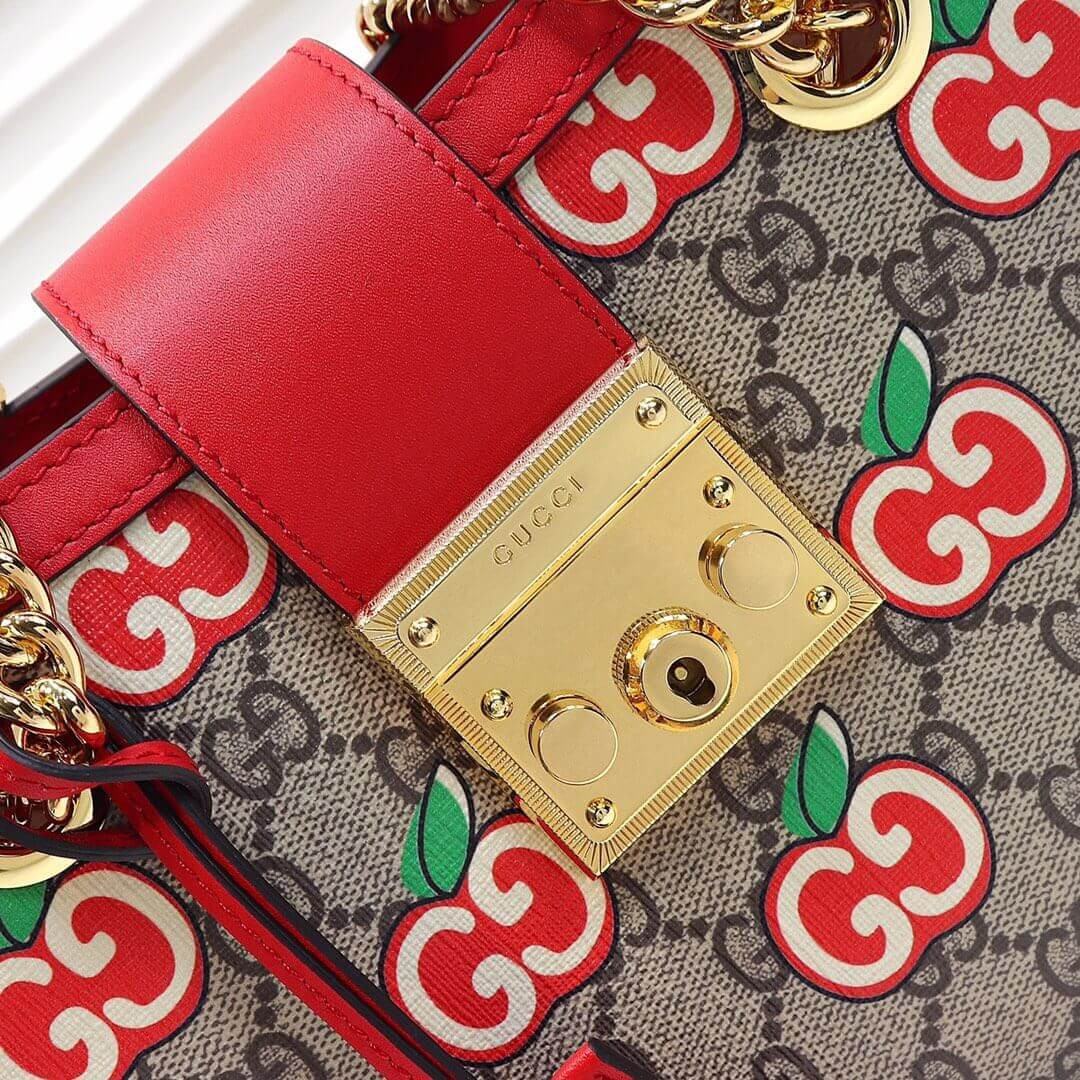 Gucci GG Apple Print Small Shoulder Bag 498156