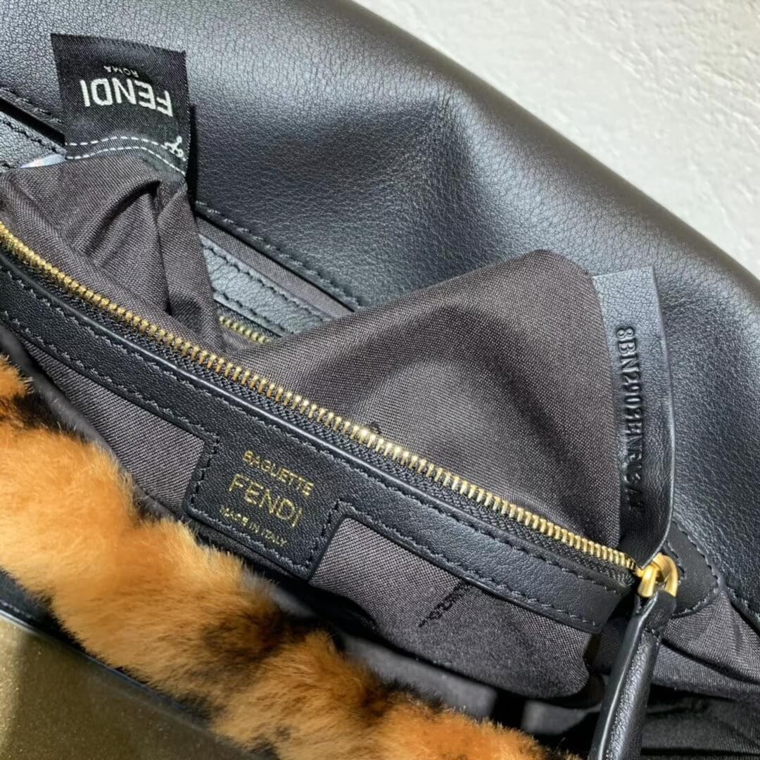 Fendi Sheepskin Large Baguette Bag 8BR771