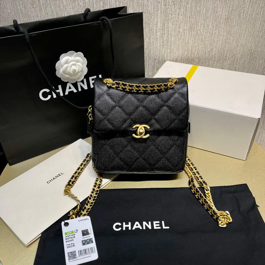 Chanel Backpack in Grained Calfskin AS3108