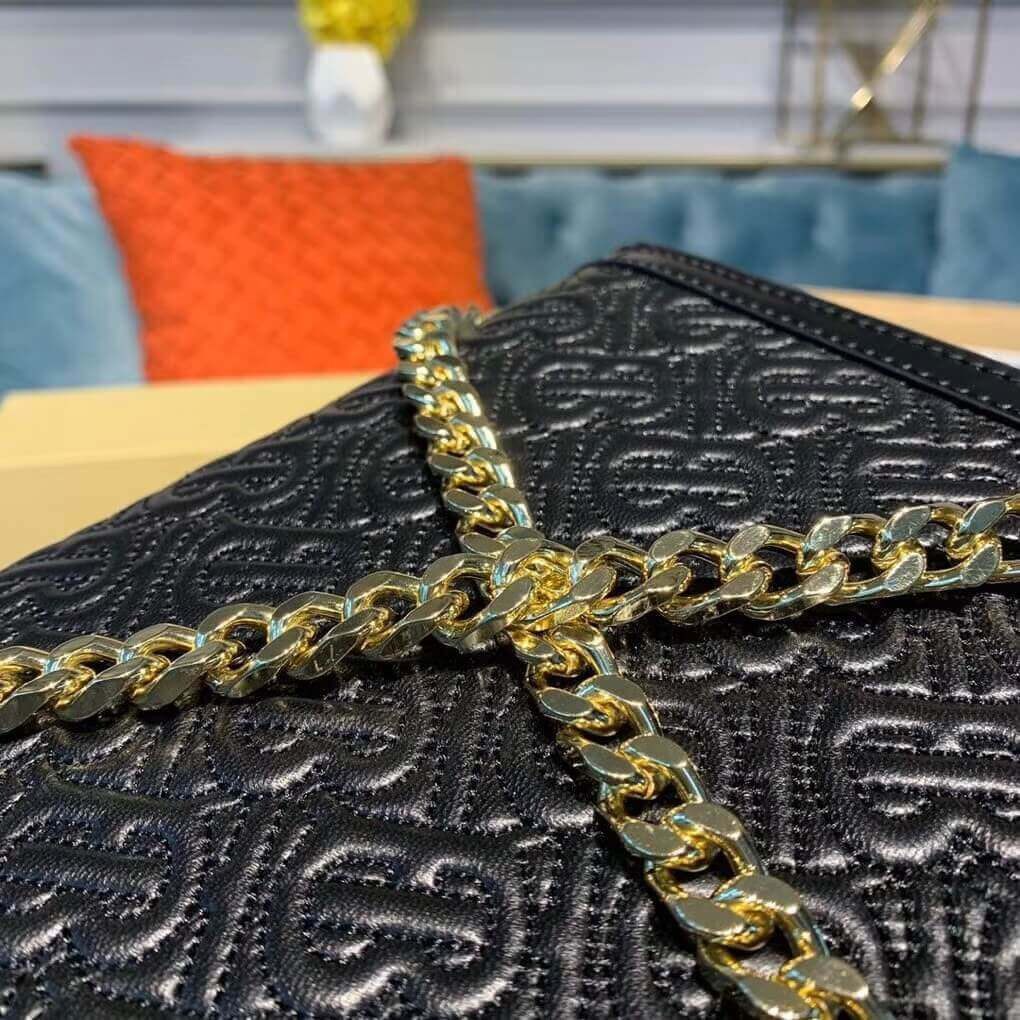 Burberry Medium Quilted Monogram Lambskin TB Bag 80149311