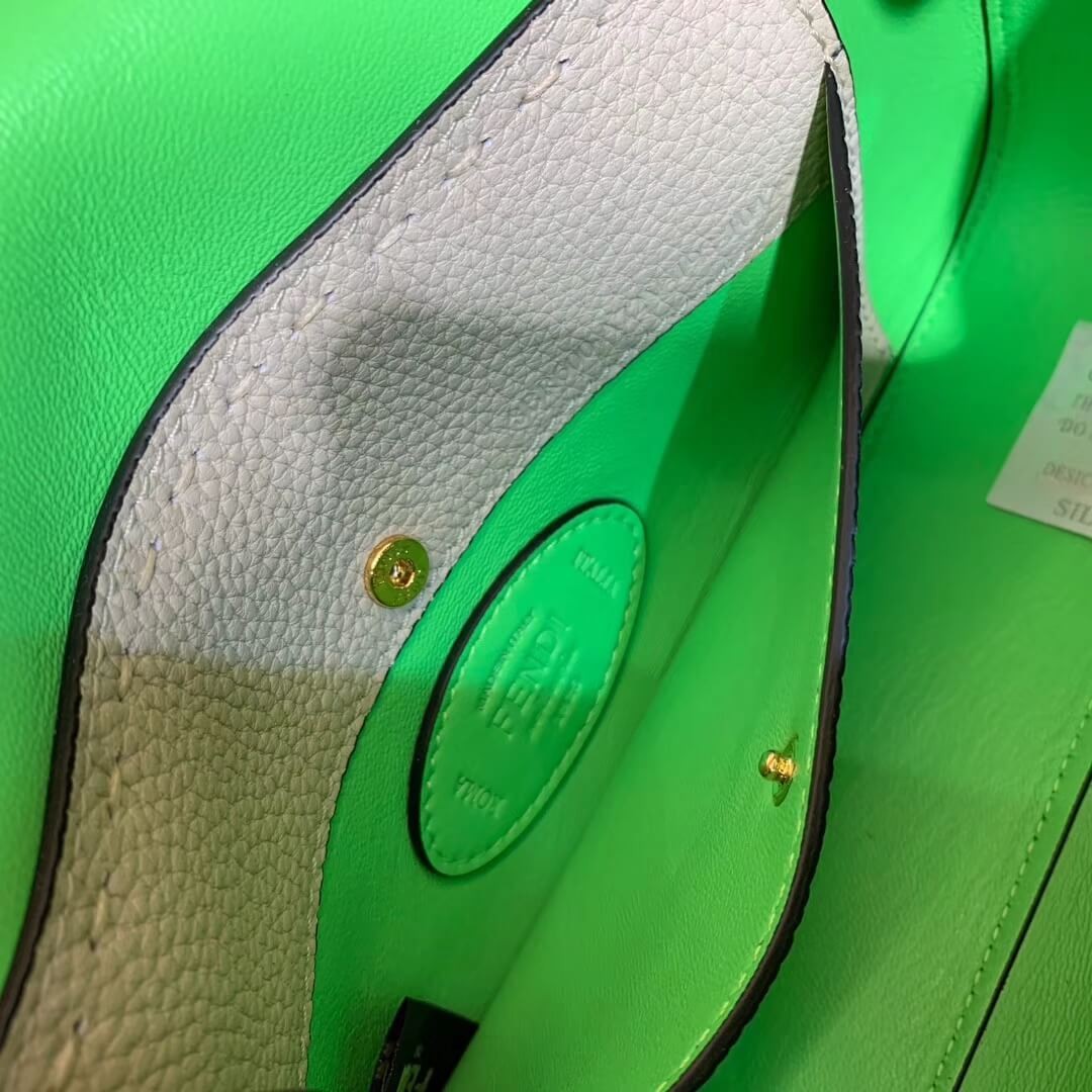 Fendi Grained Calfskin Baguette Bag 8BR600