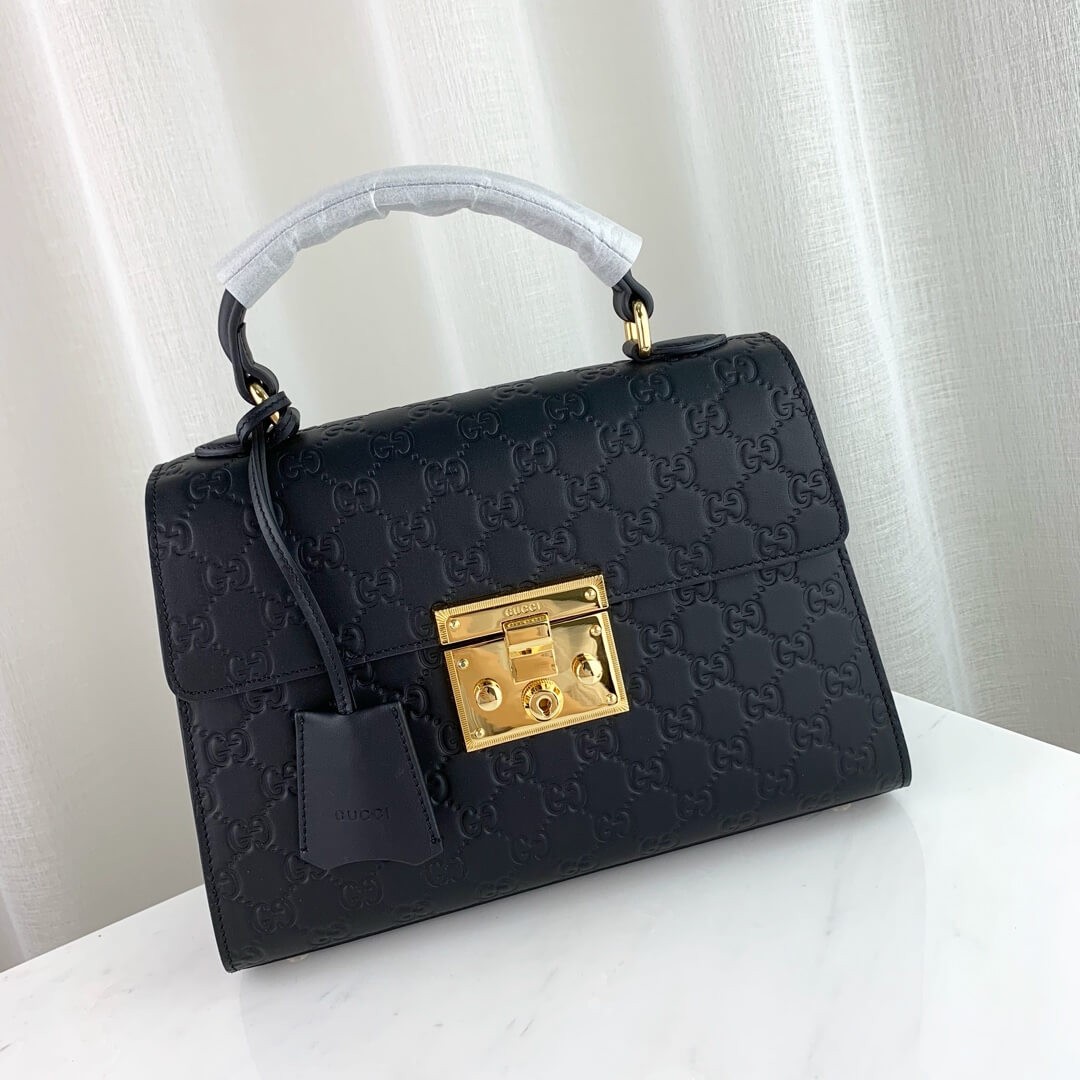 Gucci Padlock Small Gucci Signature Top Handle Bag 453188