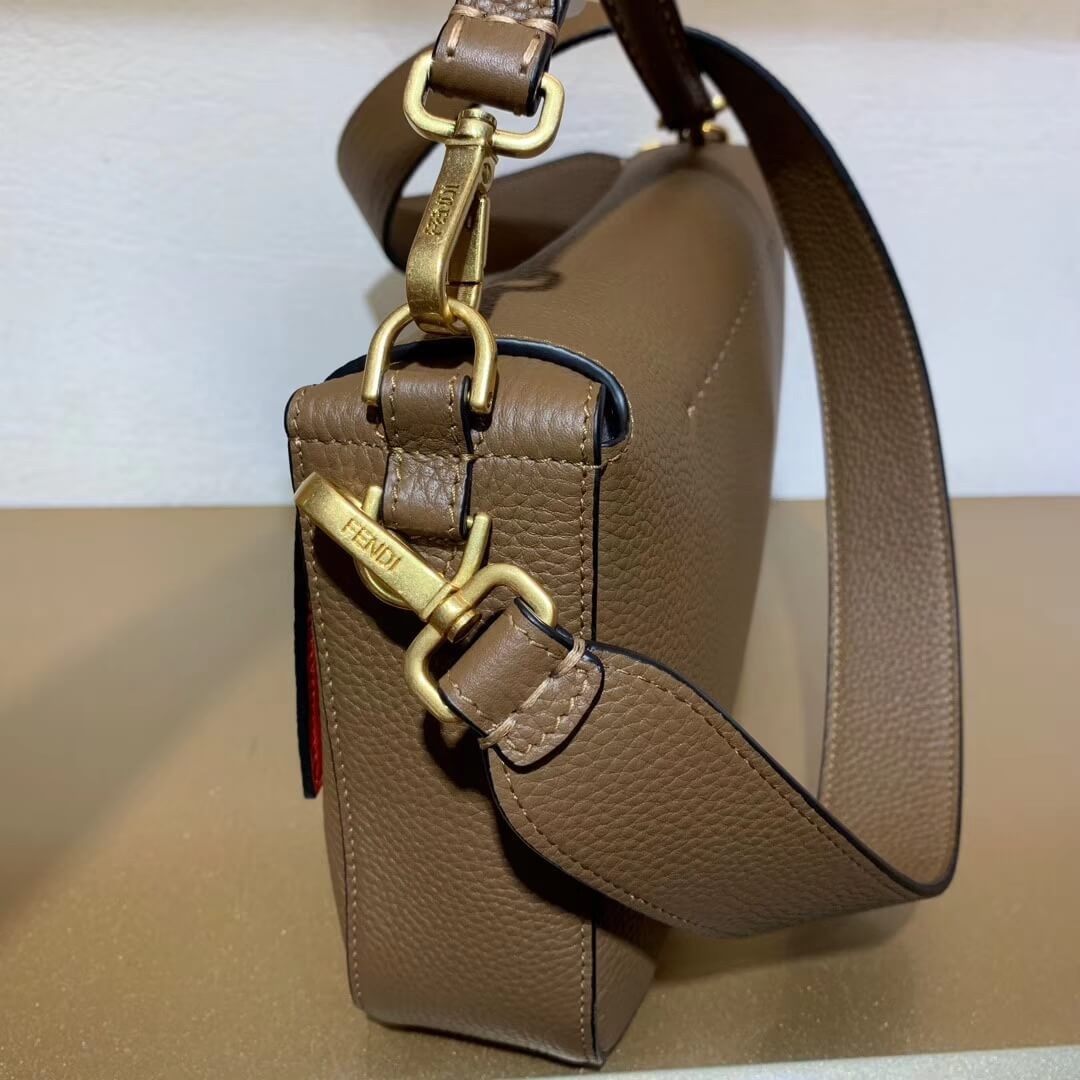 Fendi Grained Calfskin Baguette Large Bag 8BR771