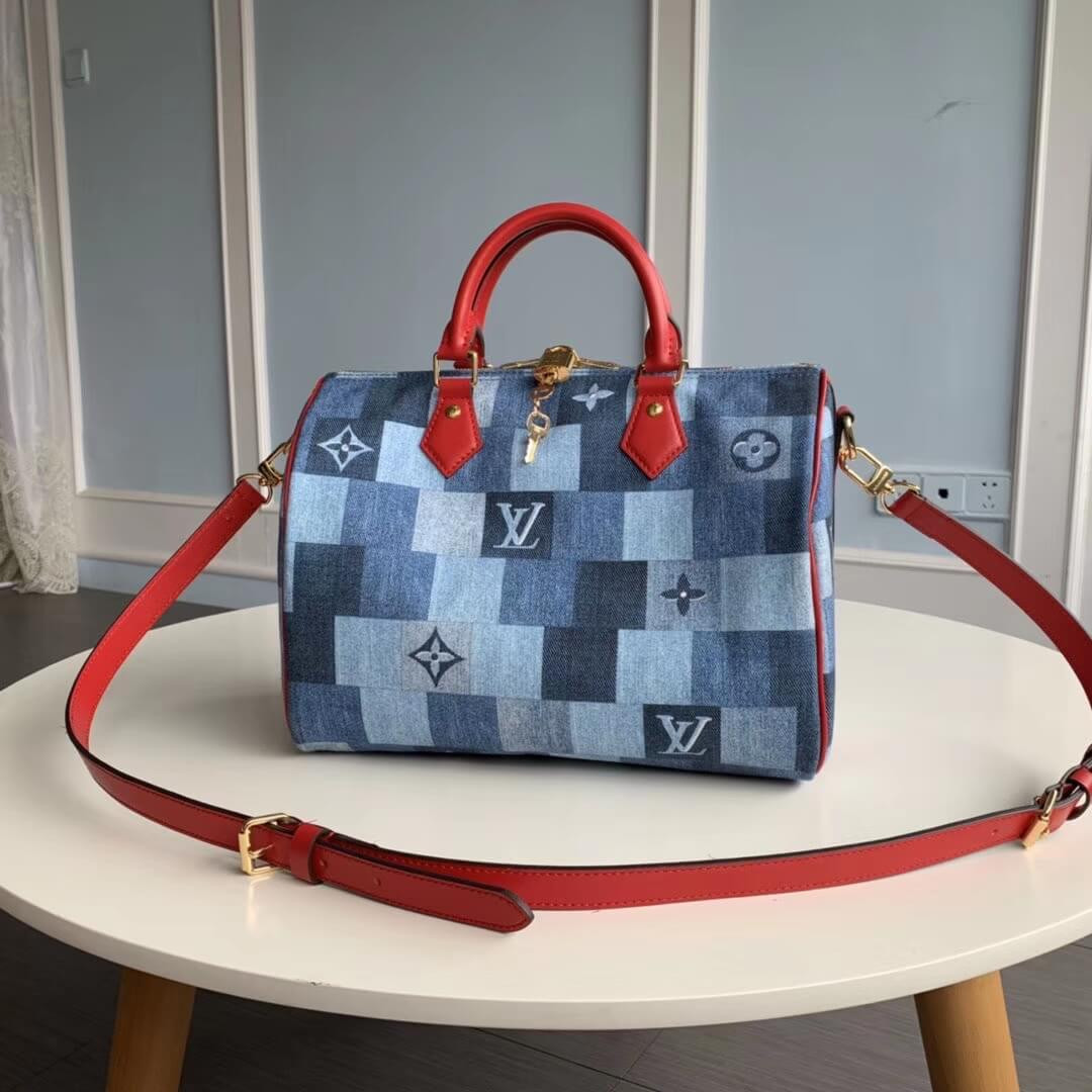 Louis Vuitton Monogram Denim Canvas Speedy Bandoulière 30 M45041